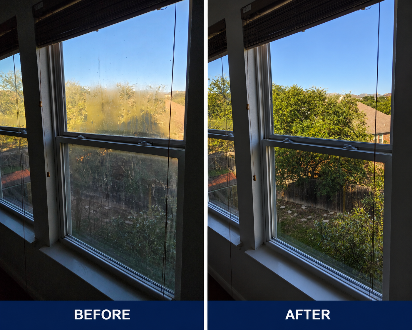 Window Cleaning Before and After